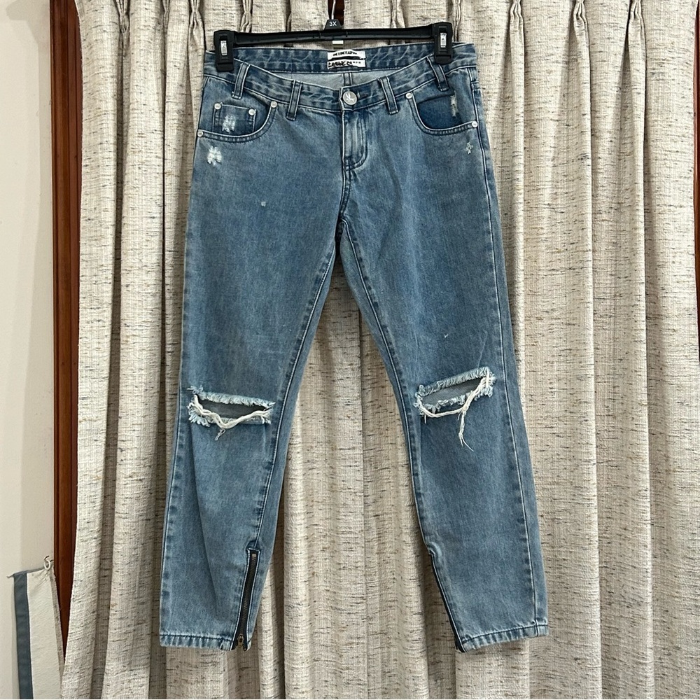 One X One Teaspoon Freebirds Distressed Denim Jeans